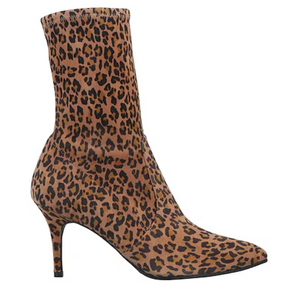 Stuart Weitzman Leopard Print Ankle Boots
